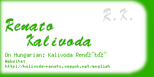 renato kalivoda business card